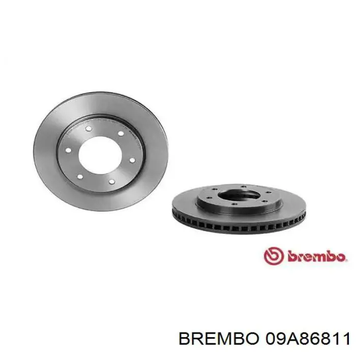 Передние тормозные диски 09A86811 Brembo