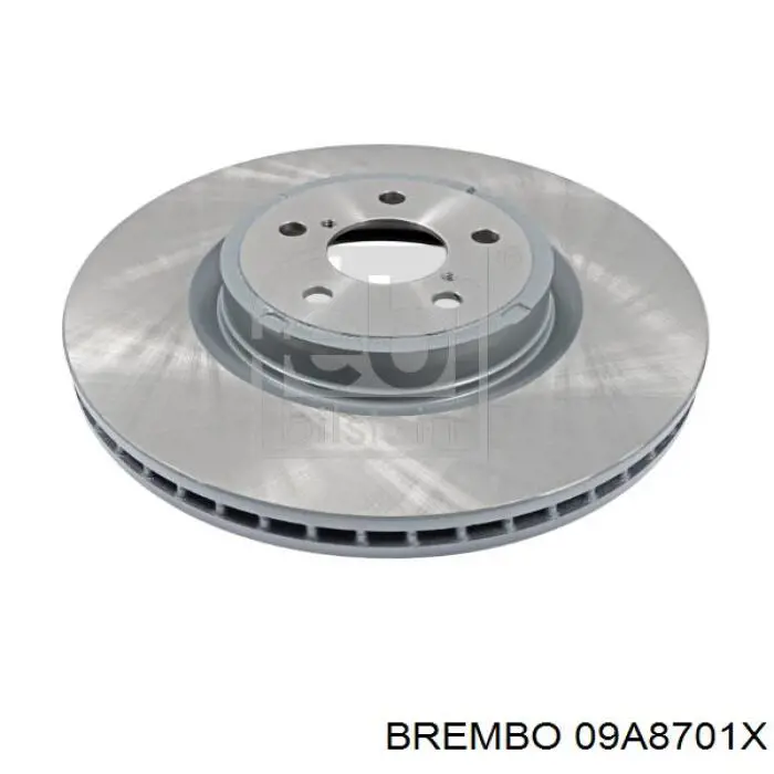 Передние тормозные диски 09A8701X Brembo