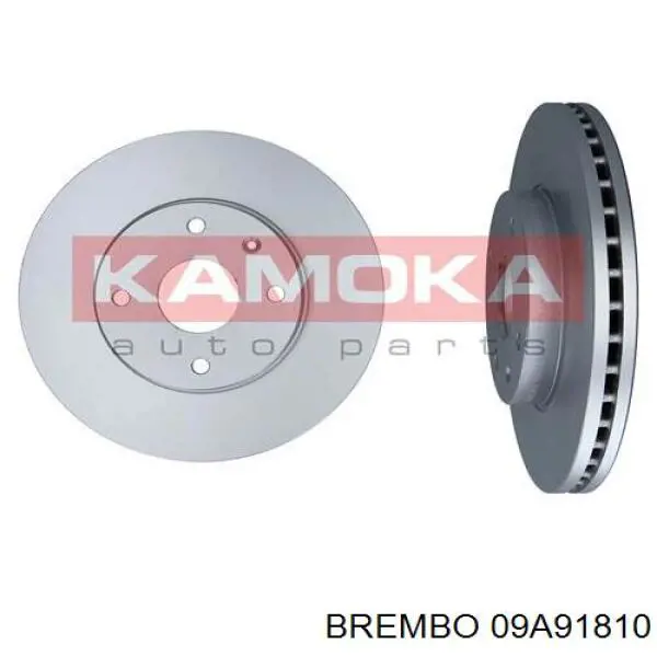 Диск гальмівний передній 09A91810 Brembo