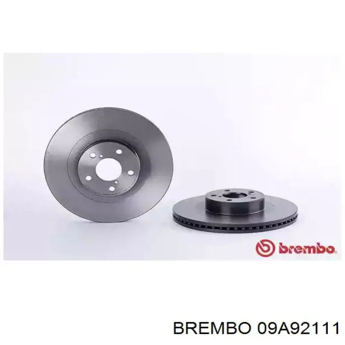 Диск тормозной передний BREMBO 09A92111