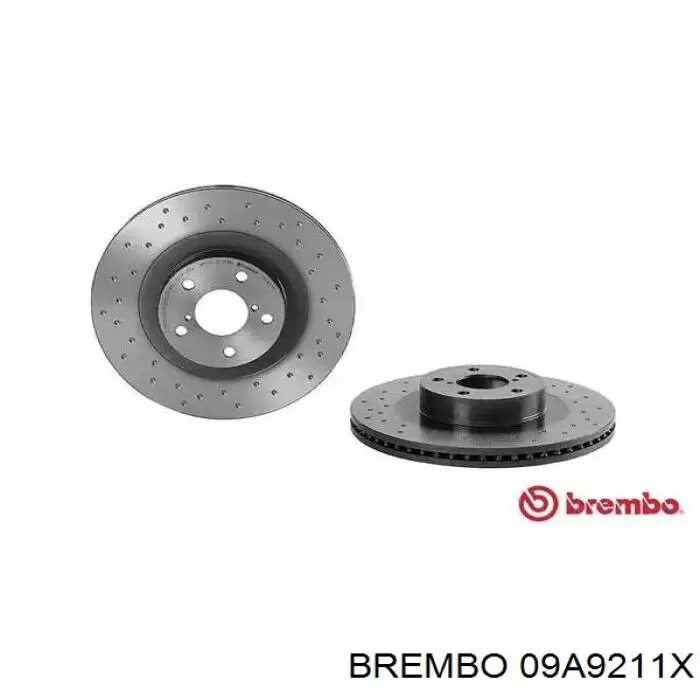 Передние тормозные диски 09A9211X Brembo