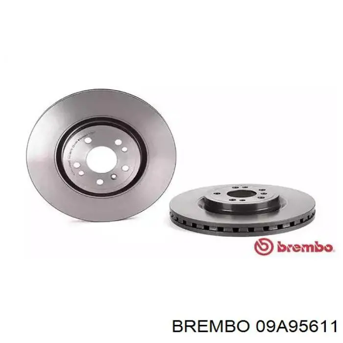 Передние тормозные диски 09A95611 Brembo