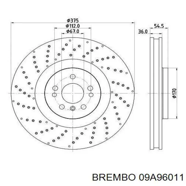BDS1694HC Jurid/Bendix Диск тормозной передний