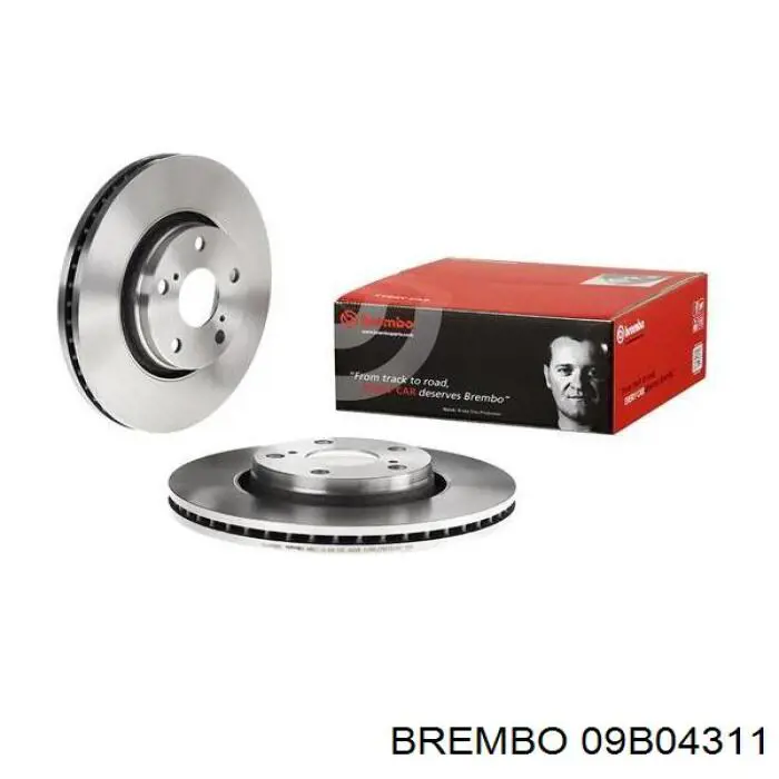Купить 09B04311 Brembo Ротор тормозной
