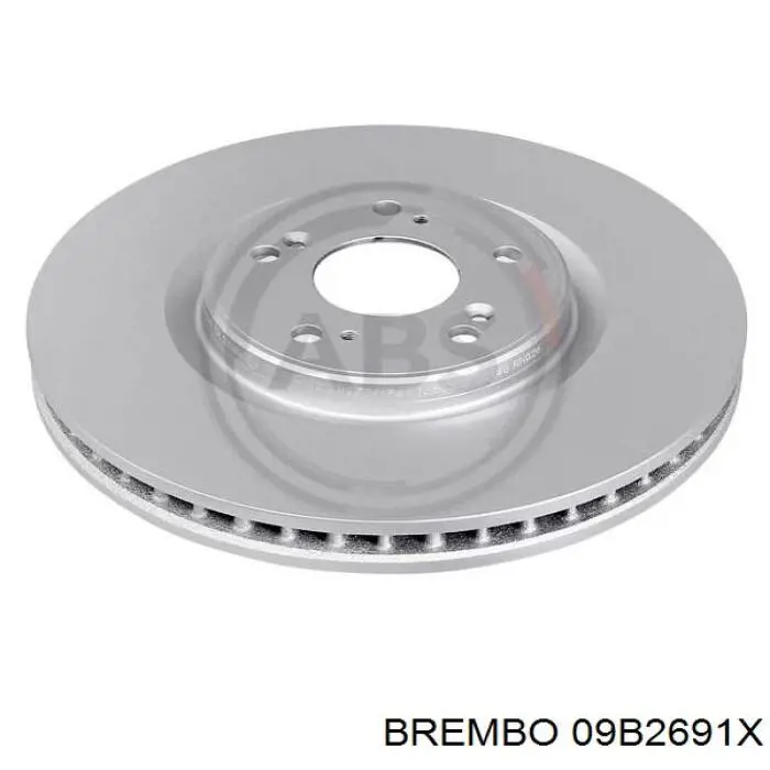 09B2691X Brembo Диск тормозной передний