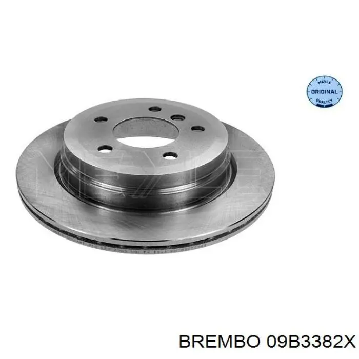 Купить 09B3382X Brembo Диск тормозной задний