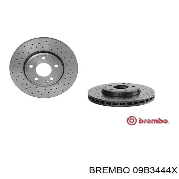 09B3444X Brembo disco do freio dianteiro