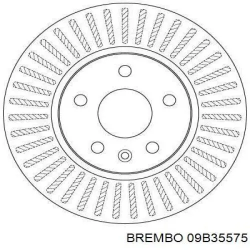 Купить 09B35575 Brembo Ротор тормозной