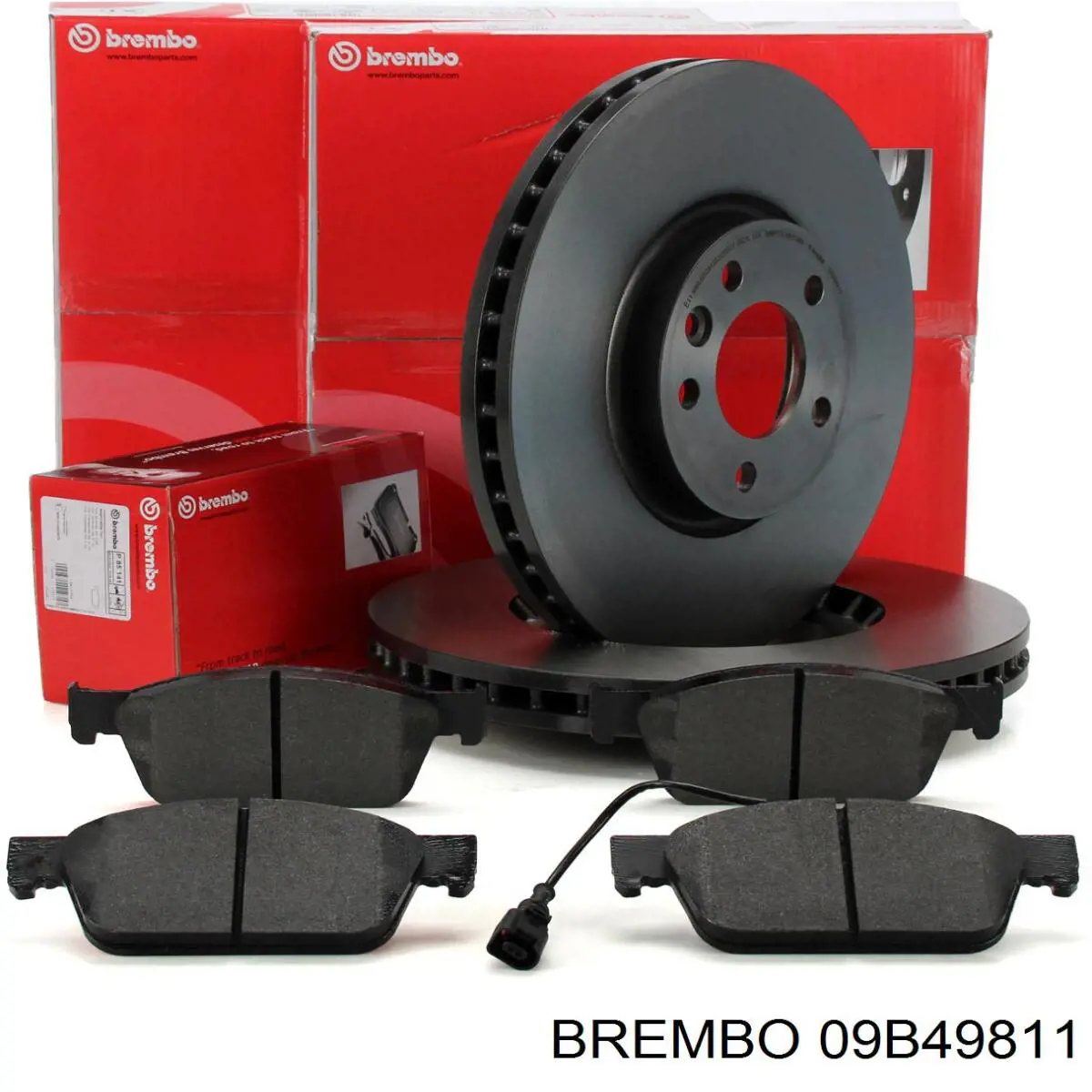 Передние тормозные диски 09B49811 Brembo