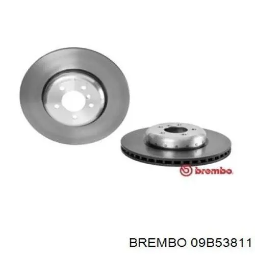 09B53811 Brembo Диск тормозной передний