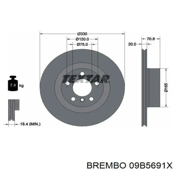 09B5691X Brembo