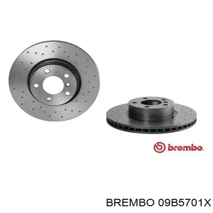 Передние тормозные диски 09B5701X Brembo