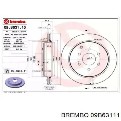 09B63111 Brembo