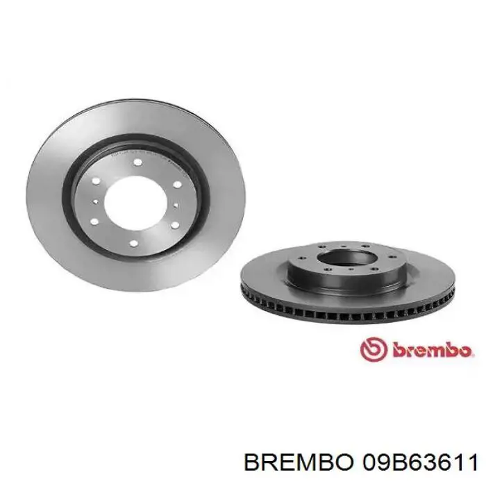 Передние тормозные диски 09B63611 Brembo