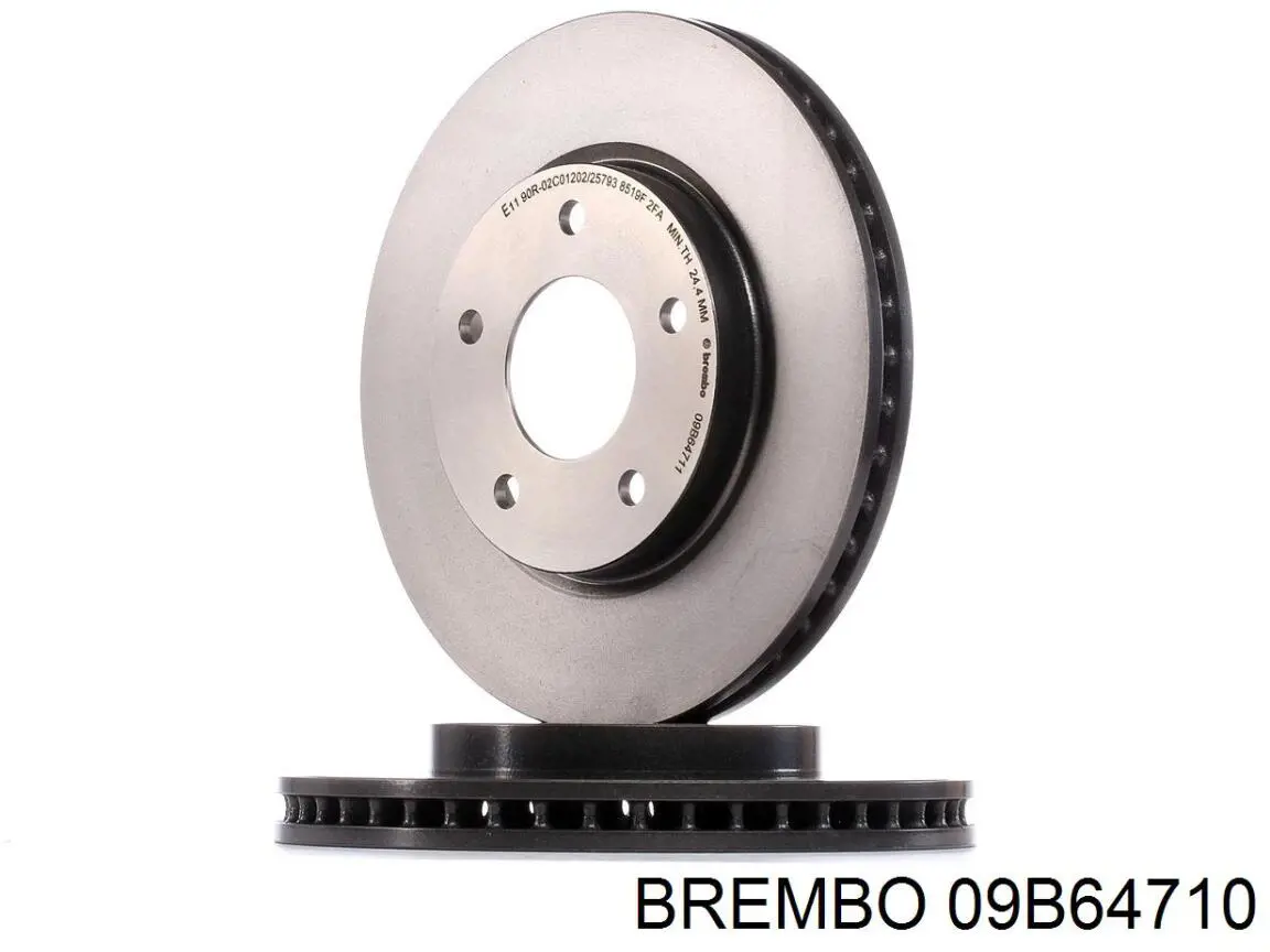 09B64710 Brembo Диск тормозной передний