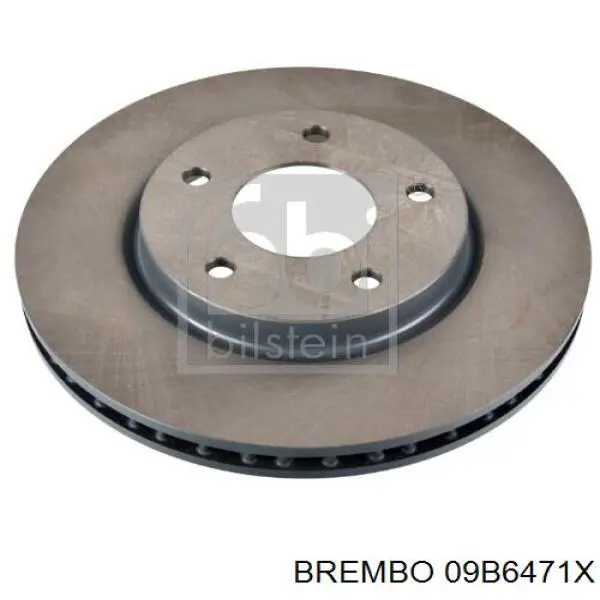 Freno de disco delantero 09B6471X Brembo