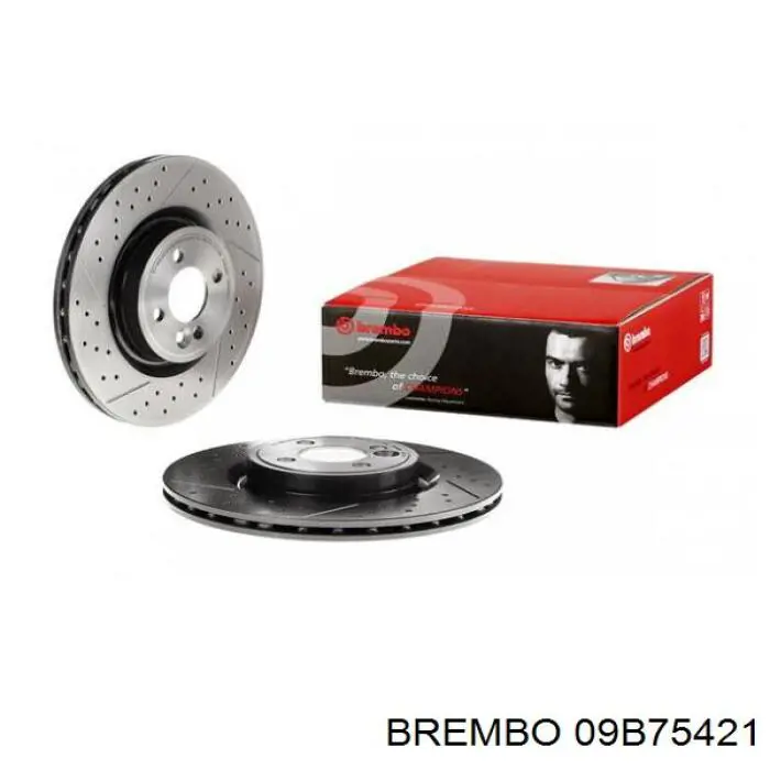 Передние тормозные диски 09B75421 Brembo