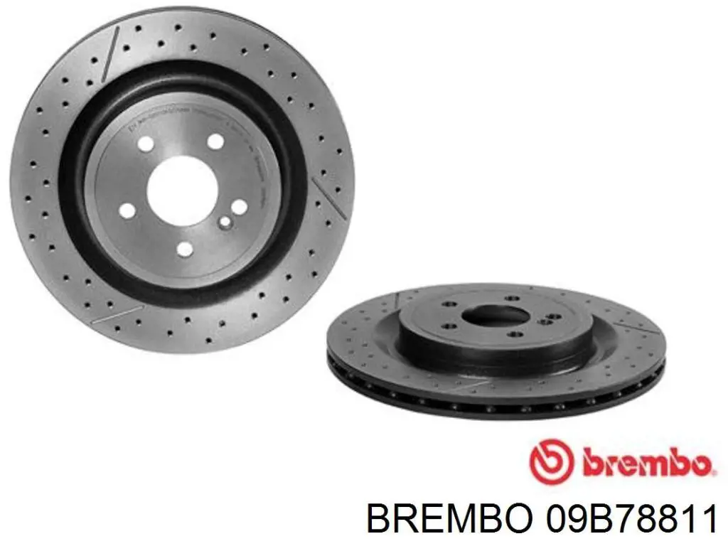 Тормозные диски 09B78811 Brembo