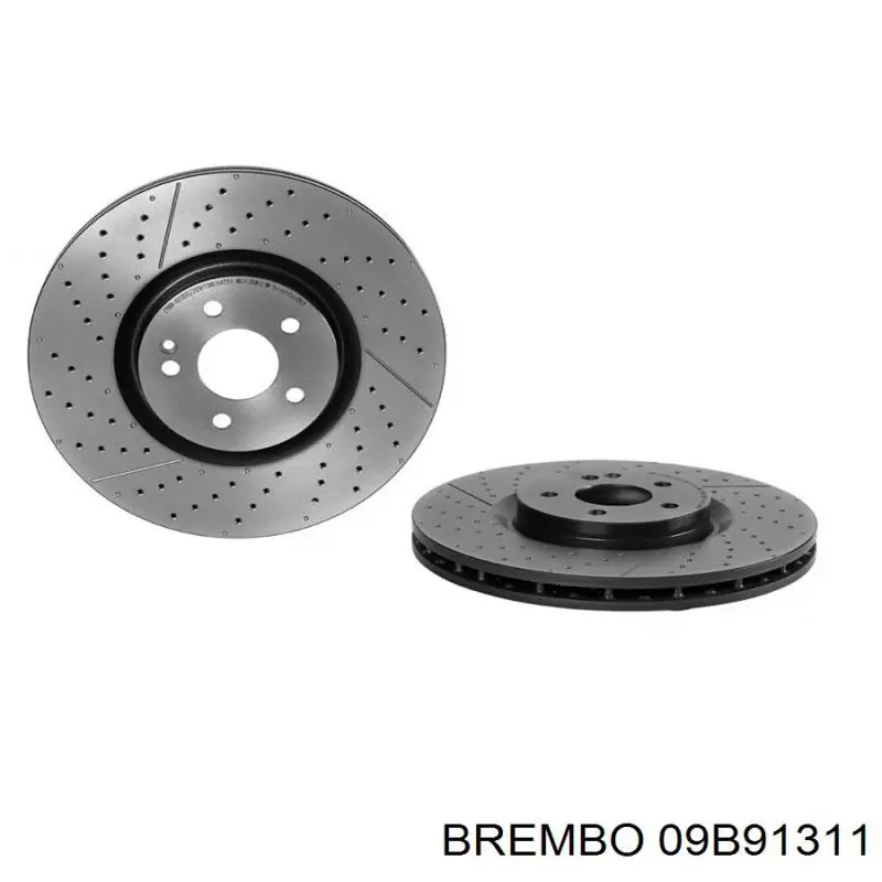 Передние тормозные диски 09B91311 Brembo