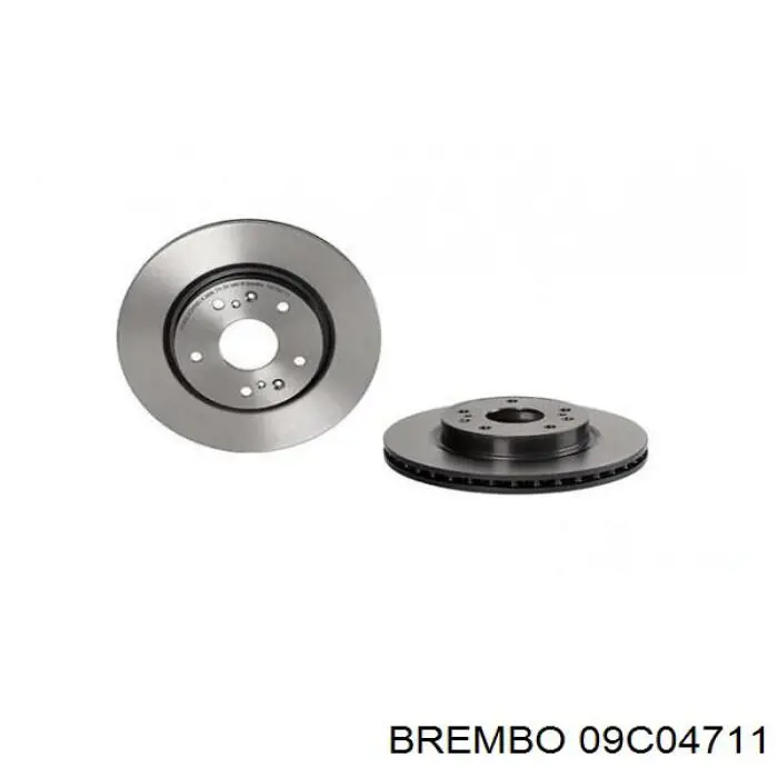 Freno de disco delantero 09C04711 Brembo