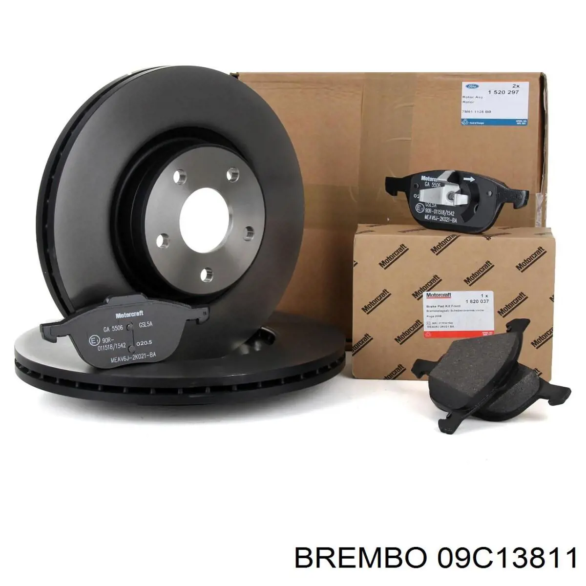 Передние тормозные диски 09C13811 Brembo