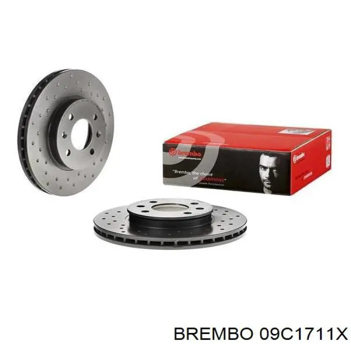 Передние тормозные диски 09C1711X Brembo