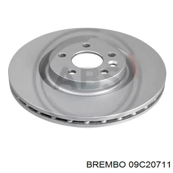 Freno de disco delantero 09C20711 Brembo