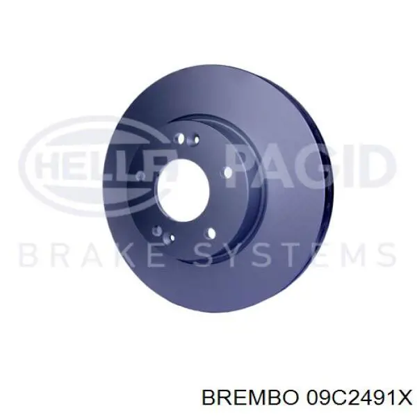 Купить 09C2491X Brembo Ротор тормозной