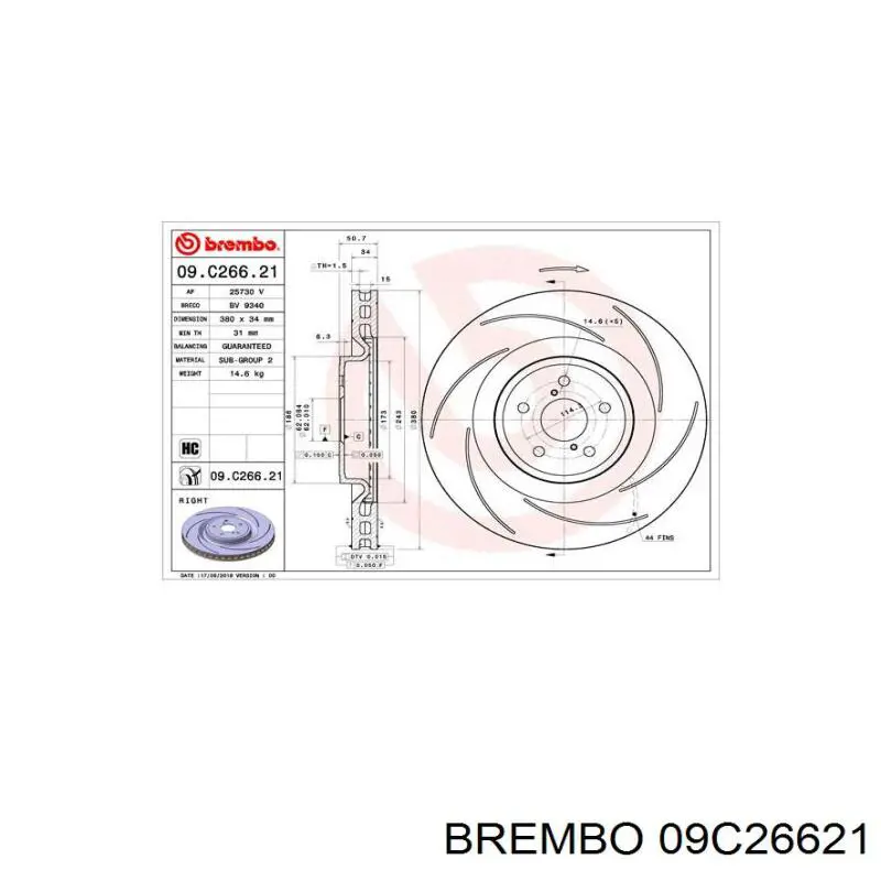  09C26621 Brembo