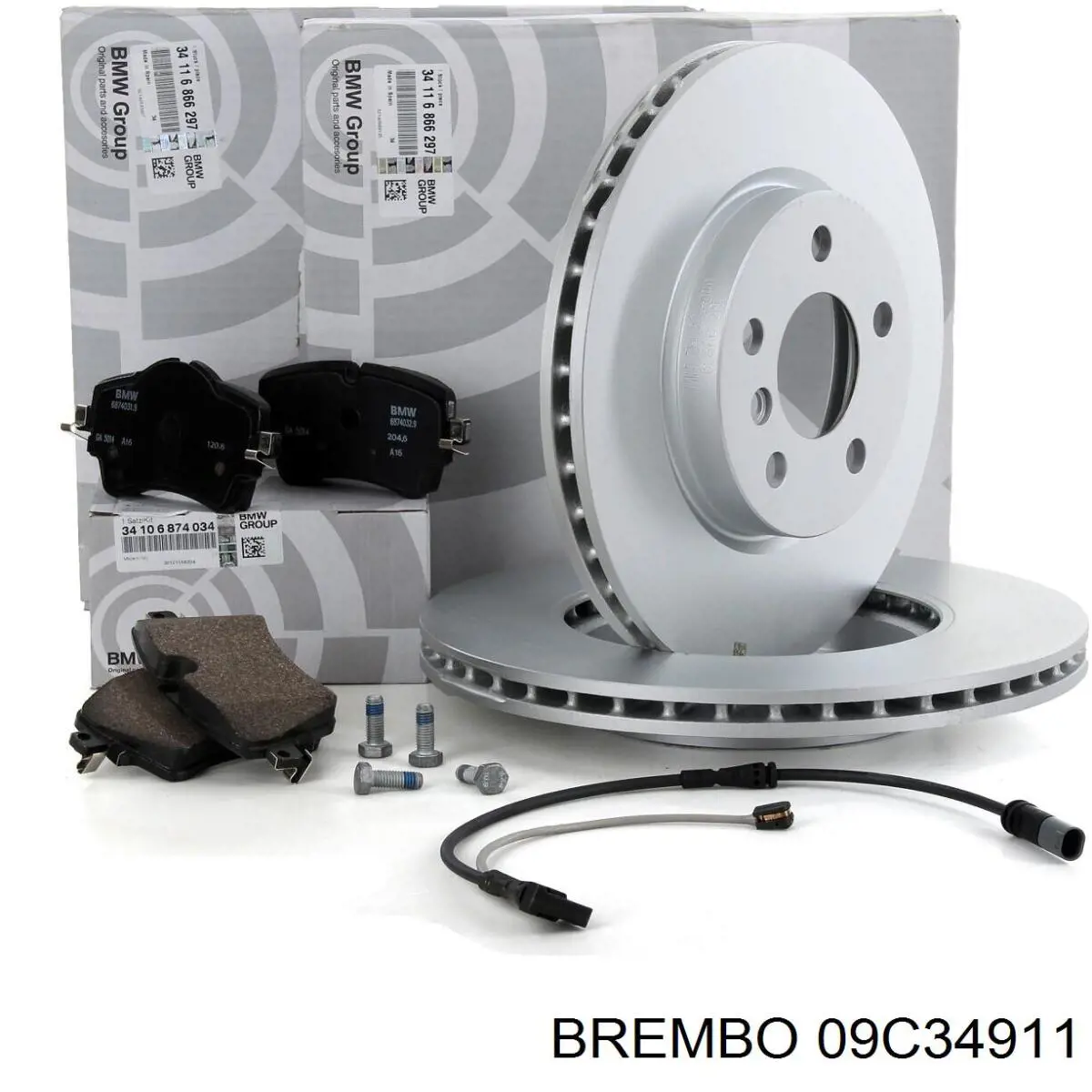Купить 09C34911 Brembo Ротор тормозной