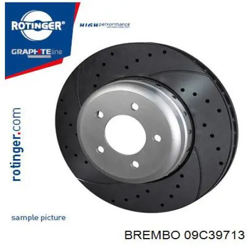 Тормоз дисковый передний Brembo 09C39713 цена, от 182.39 USD
