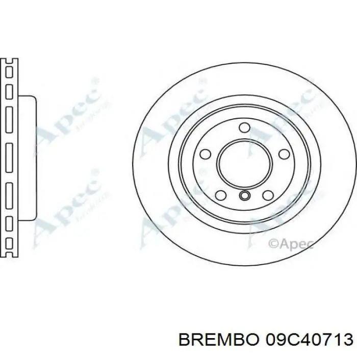 Передние тормозные диски 09C40713 Brembo