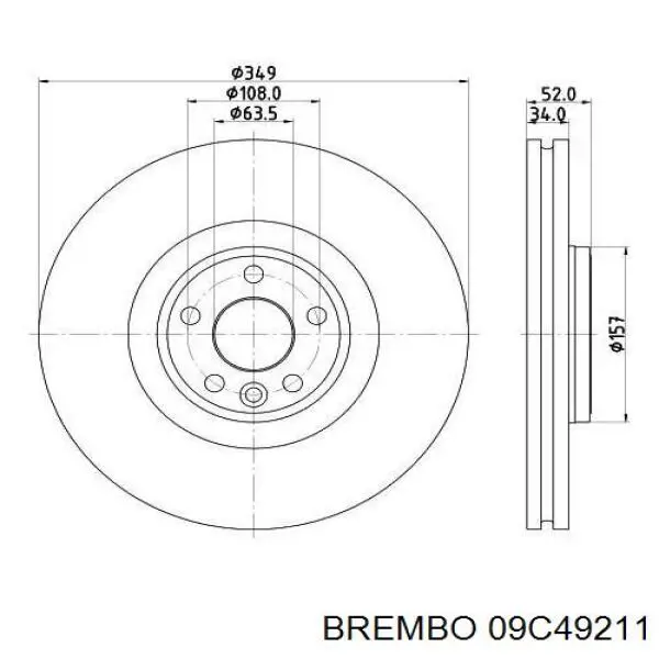 Тормоз дисковый передний Samko A4036VR цена, от 136.72 USD