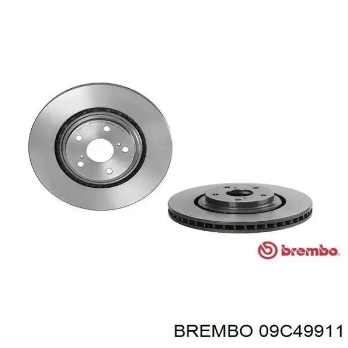 Передние тормозные диски 09C49911 Brembo