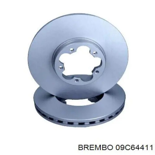 Передние тормозные диски 09C64411 Brembo