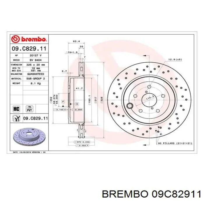  09C82911 Brembo