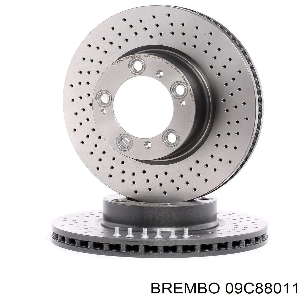 Передние тормозные диски 09C88011 Brembo