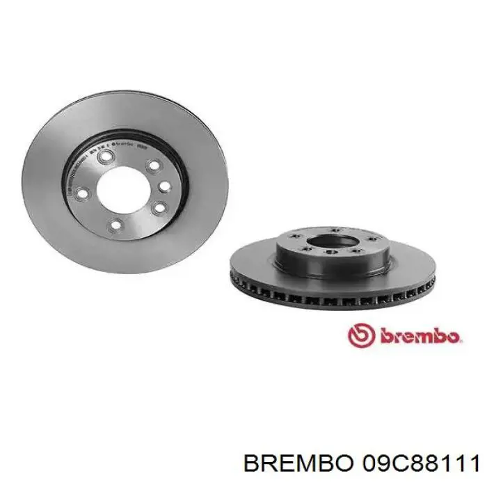 Передние тормозные диски 09C88111 Brembo