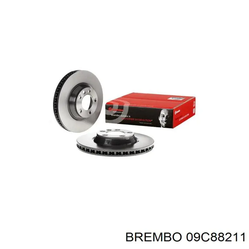 Передние тормозные диски 09C88211 Brembo