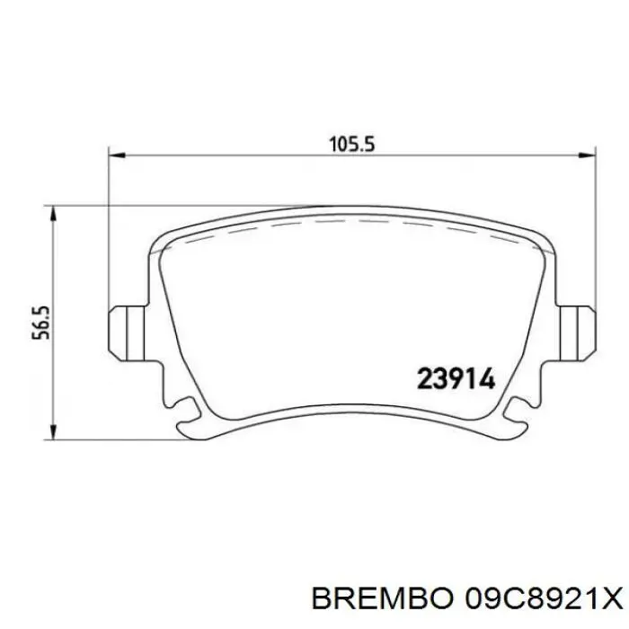 Передний тормозной диск Brembo 09C8921X