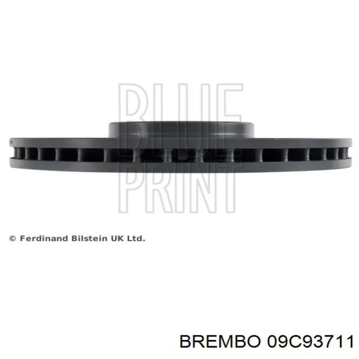 09C93711 Brembo Диск тормозной передний