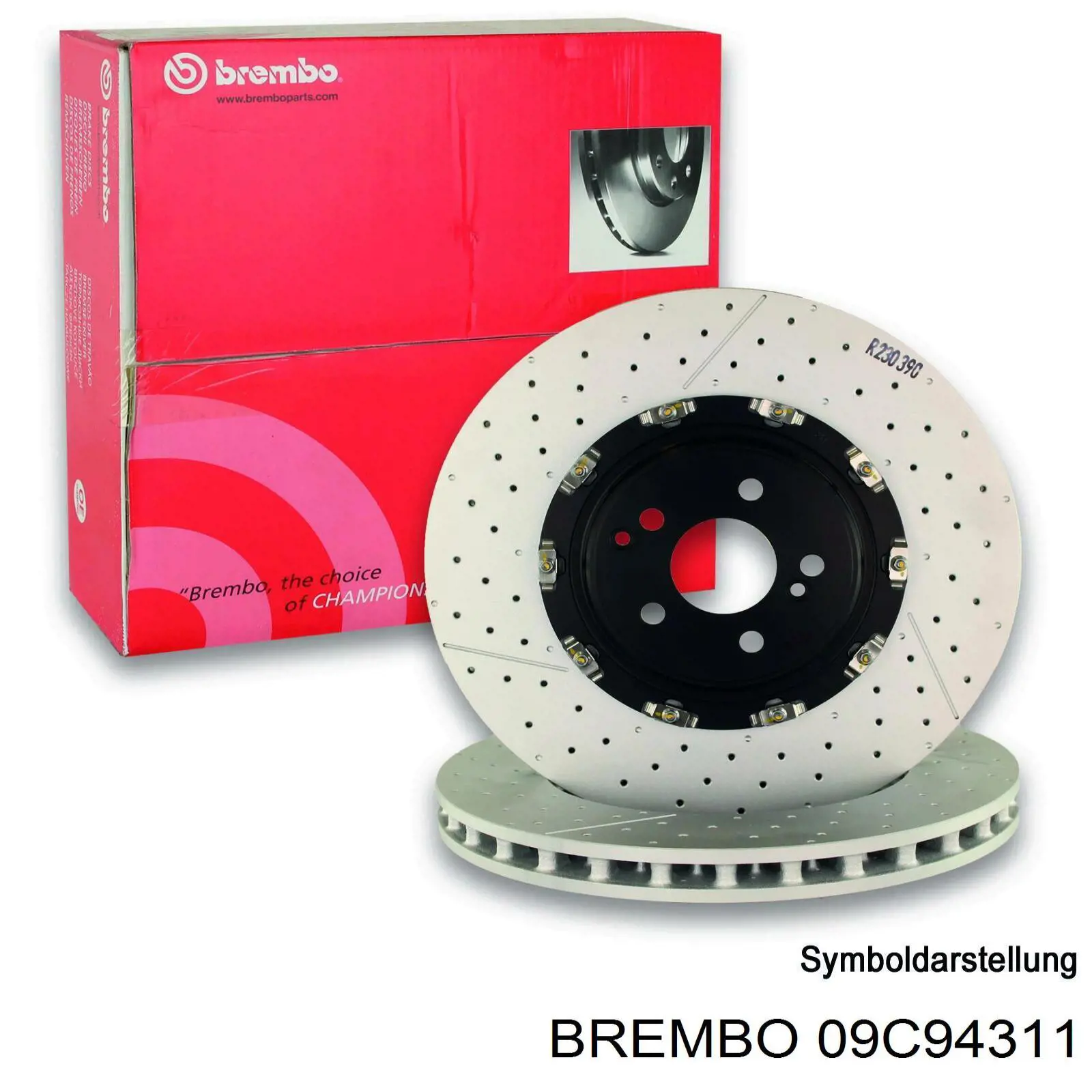 Тормоз дисковый передний Brembo 09C94311 цена, от 202.41 USD
