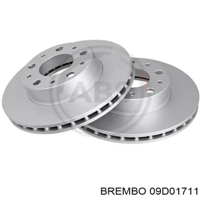 Передние тормозные диски 09D01711 Brembo