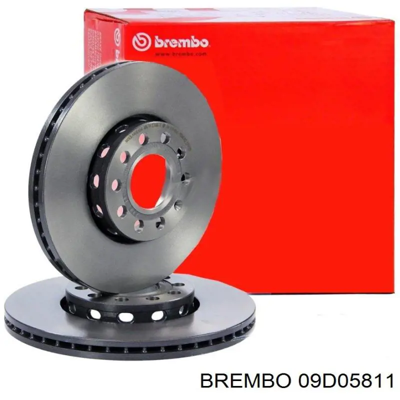 Freno de disco delantero 09D05811 Brembo