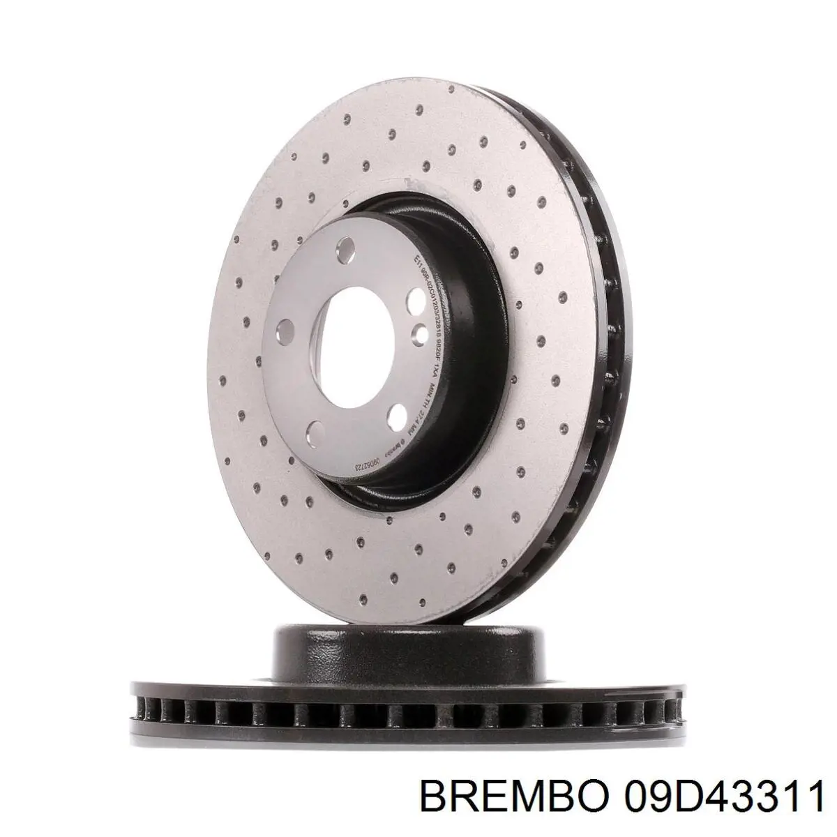 Freno de disco delantero 09D43311 Brembo