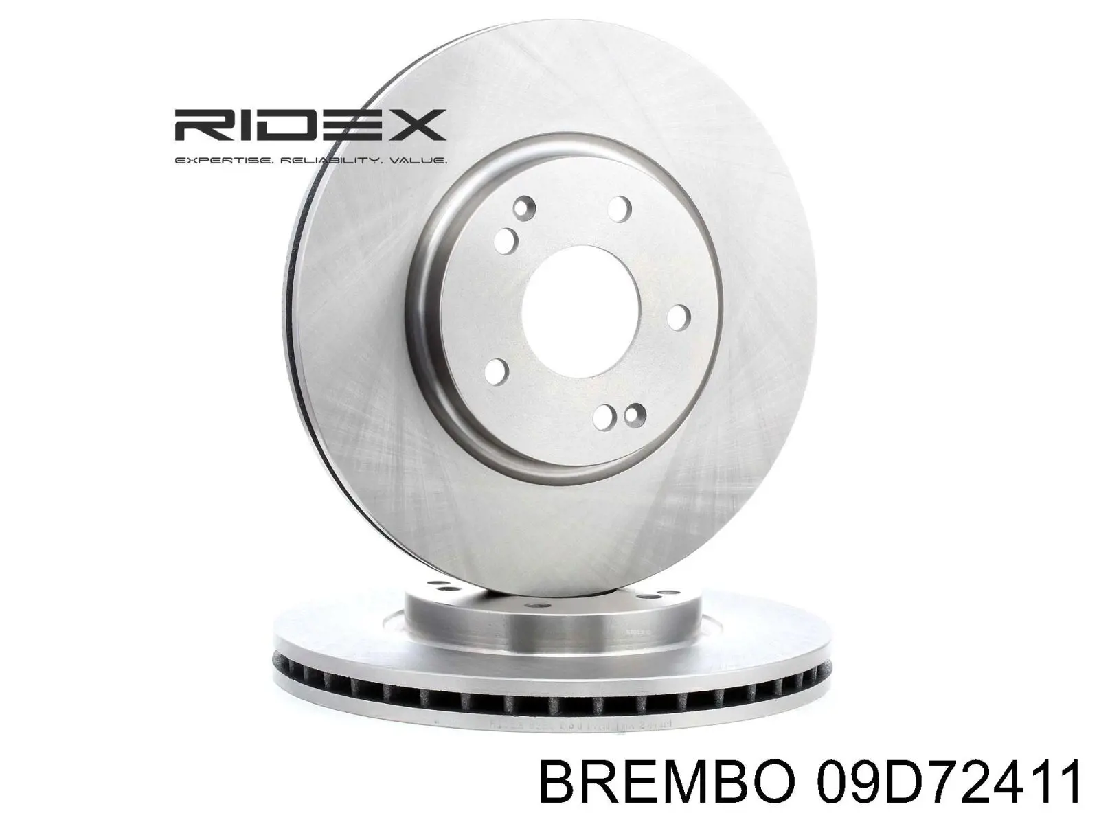 Передний тормозной диск Brembo 09D72411