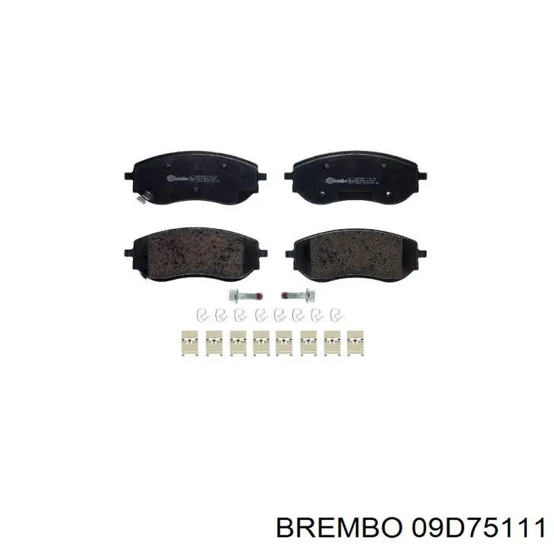Freno de disco delantero 09D75111 Brembo
