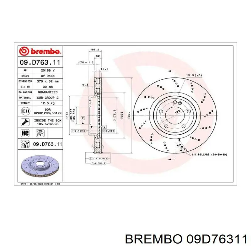 09D76311 Brembo 