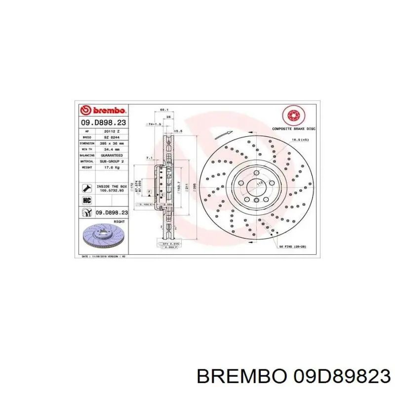 09D89823 Brembo 