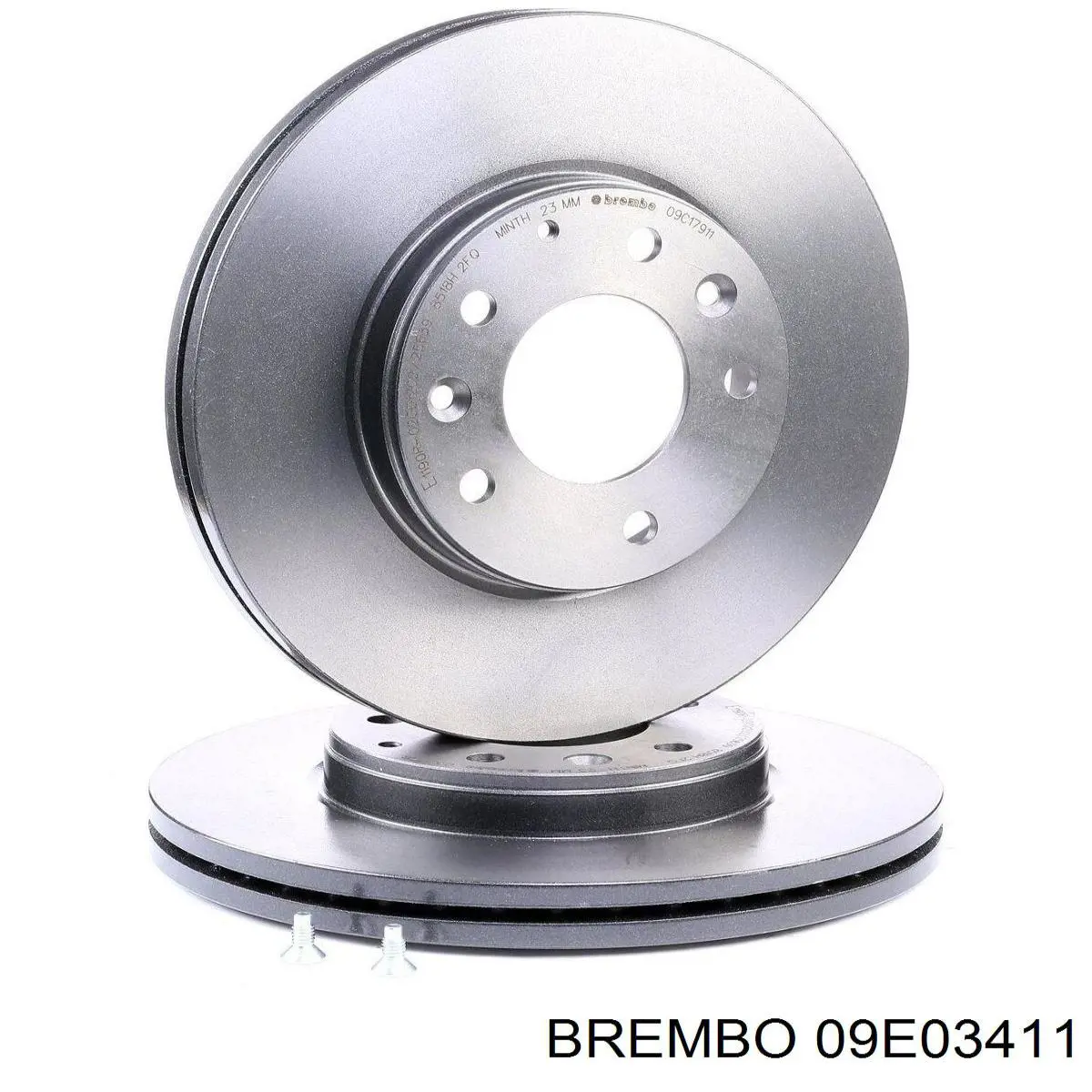 Freno de disco delantero 09E03411 Brembo
